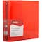 JAM Paper Designders® 2" Red Plastic 3 Metal Ring Binder